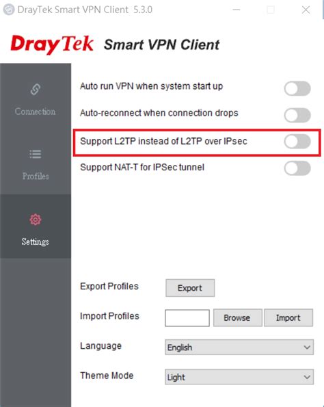 draytek smart vpn client l2tp over ipsec